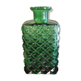 Vintage green glass decanter