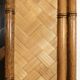 Console with sidetable and mirror in bamboo and rattan