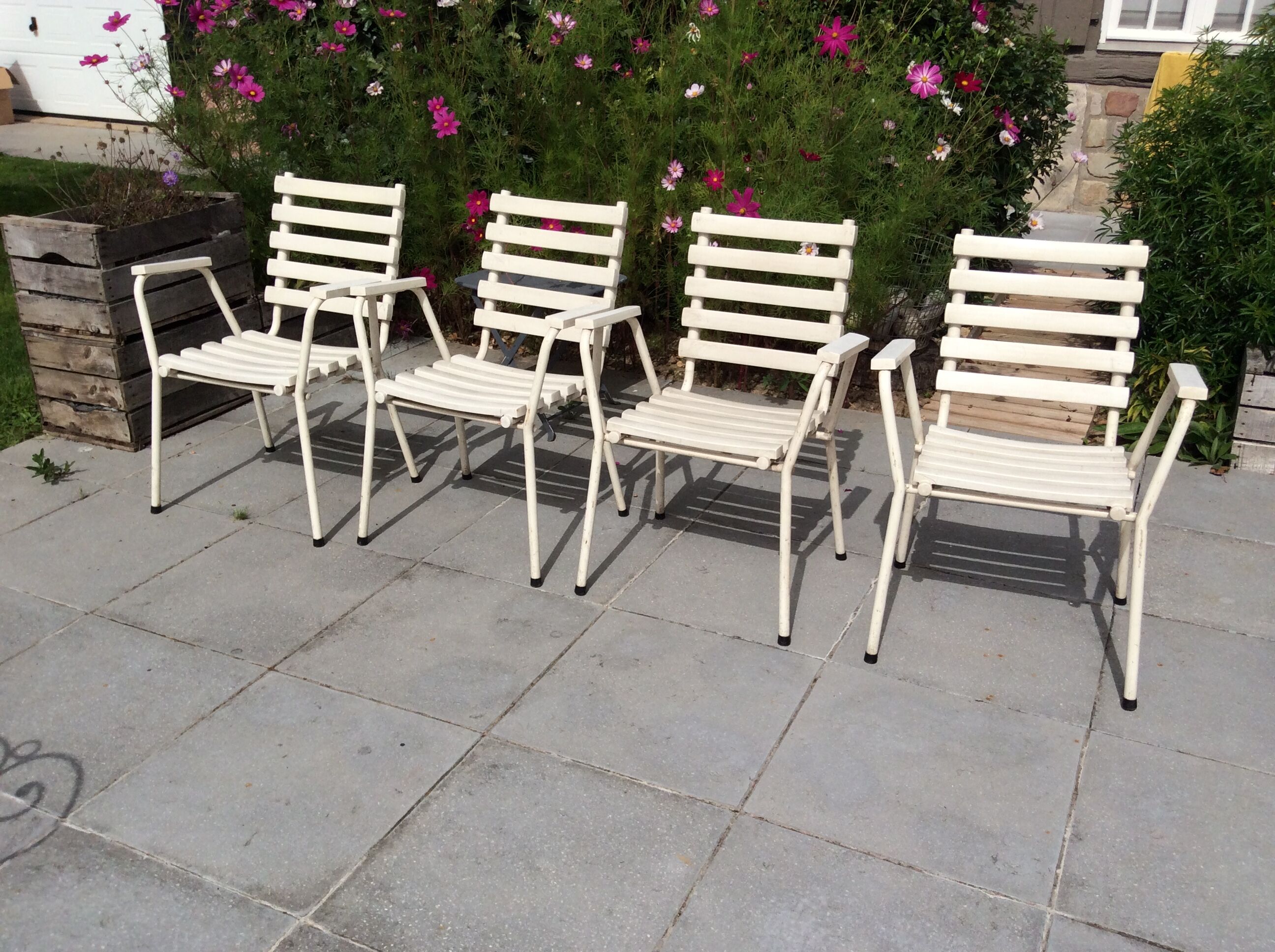 4 fauteuils de jardin