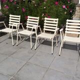 4 garden armchairs