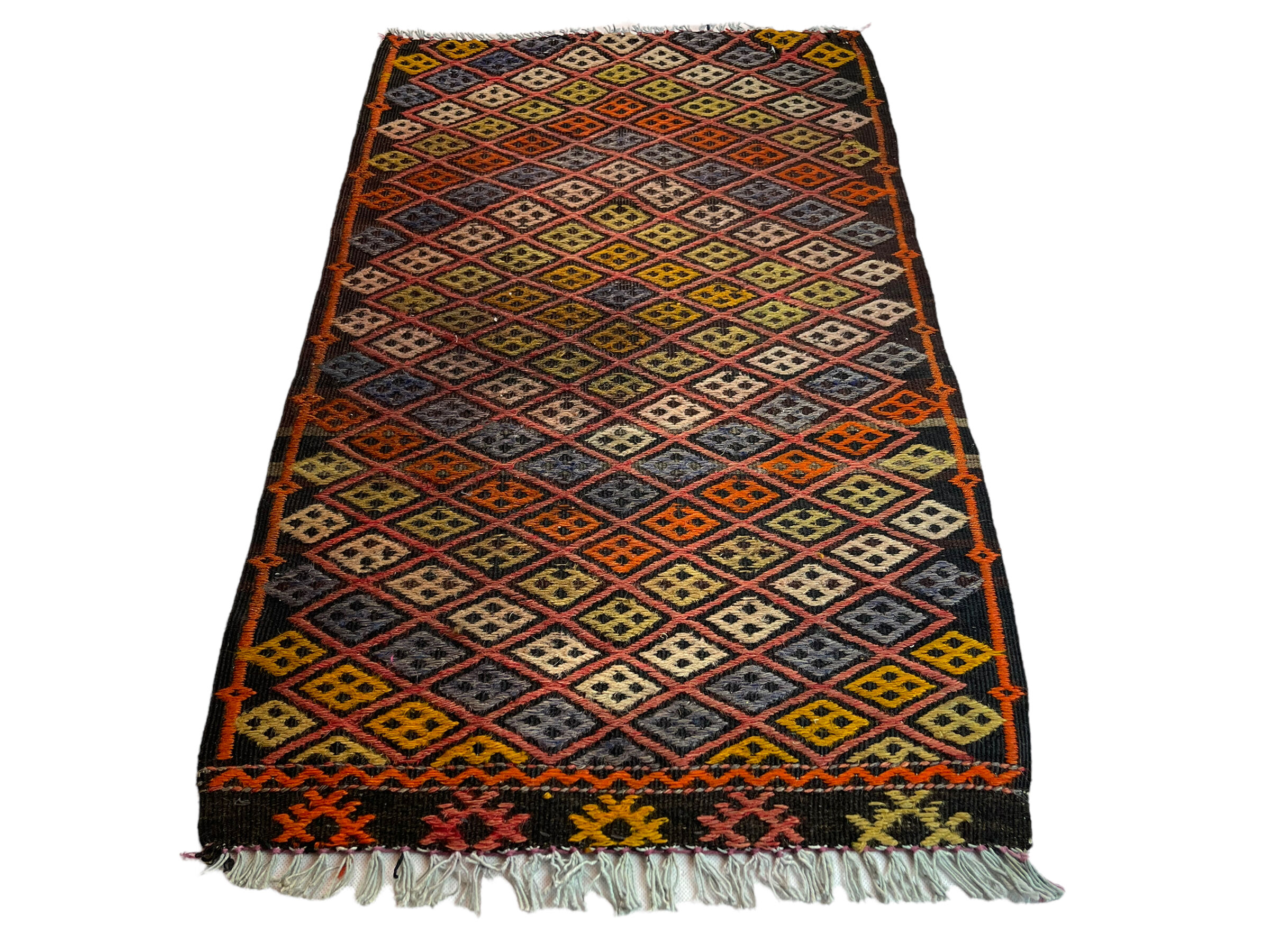 Vintage Turkish Kilim Rug , 77 x 50 cm