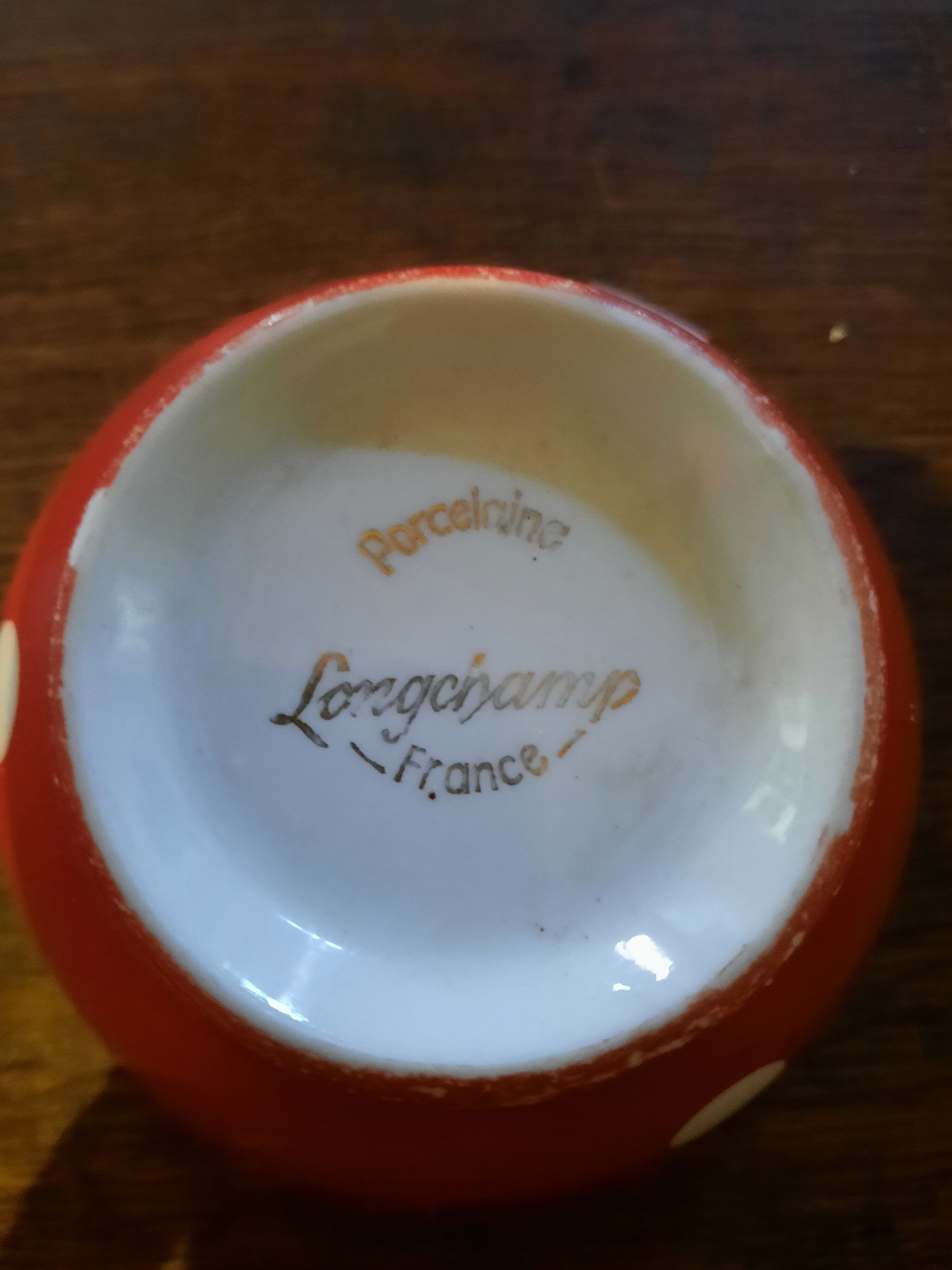 Longchamp porcelain bowl
