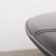 Round table leather black Tito Agnoli for Mateo Grassi
