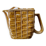 Ceramic pitcher braided pattern