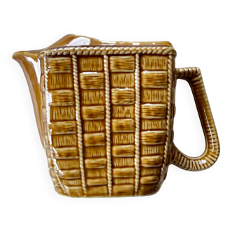 Ceramic pitcher braided pattern