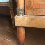 Antique bedside table with marble