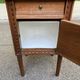 Louis XVI Napoléon III bedside table in carved solid wood from the 19th century.