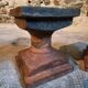 Pair of antique cast iron architectural bases (late 19th - early 20th century)