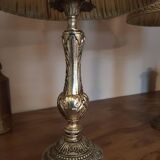 Pair of vintage brass bedside lamps