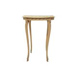 Antique French Classic Side Table with marble top, late 1800s