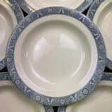 Lot of 6 soup plates Earth iron Lamartine