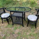 Rattan and bamboo garden furniture from the 70s