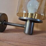 Hans Agne Jacobsson (1919-2009) - Brass and yellow tinted glass applique