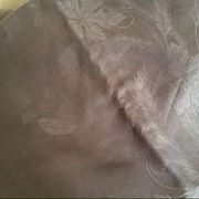 Nappe ancienne damassée gris taupe 200cm x 260cm