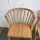 4 Chaises de bistrot en bois en forme de v
