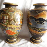 Vases satsuma paire