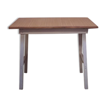 Table d’appoint 90,8x50,8cm pieds compas vintage