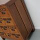 Vintage Dutch Teak Apothecary / Filing Cabinet, 1930s