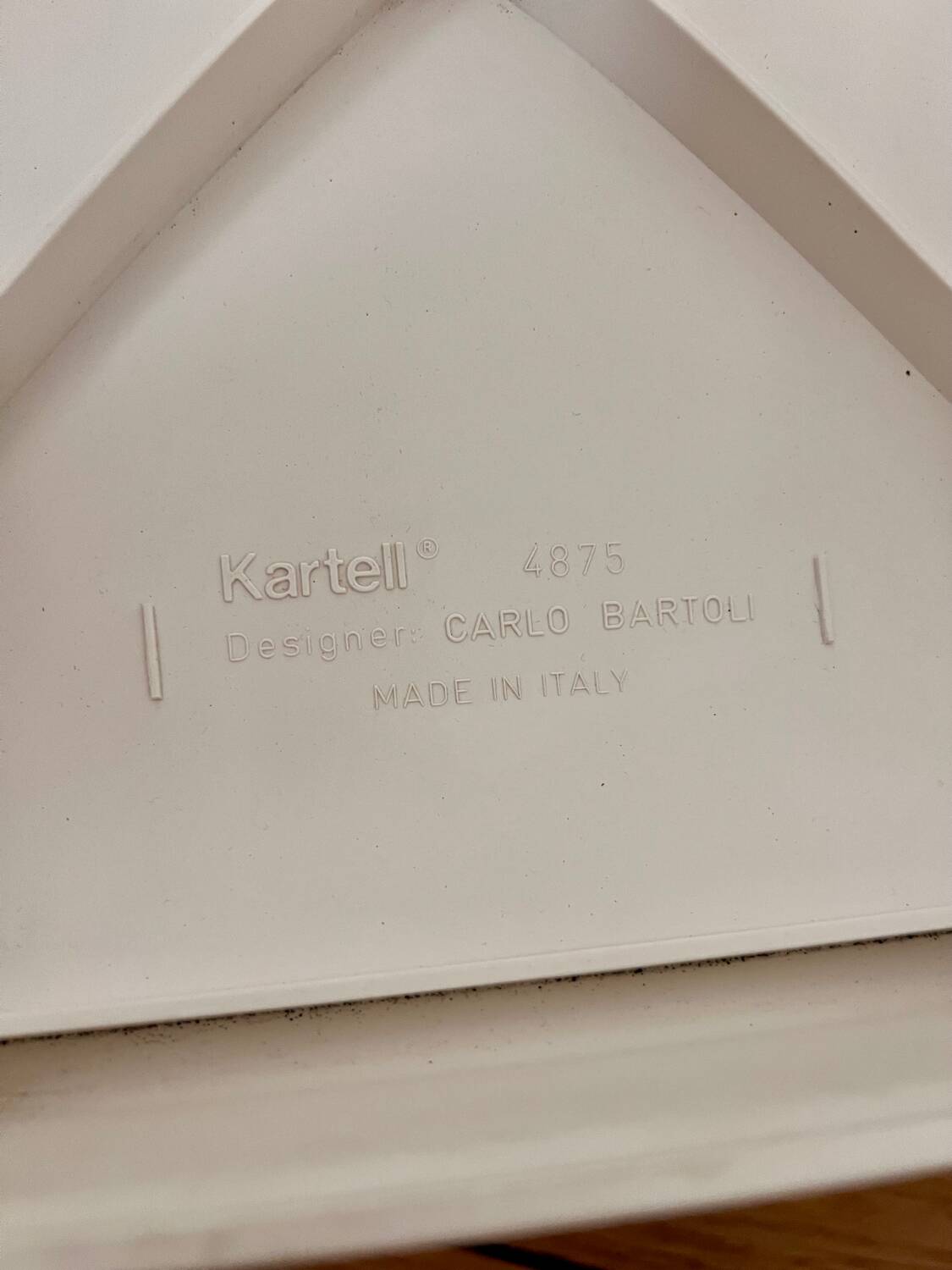 Chaise Kartell de Carlo Bartoli éditée en 1970