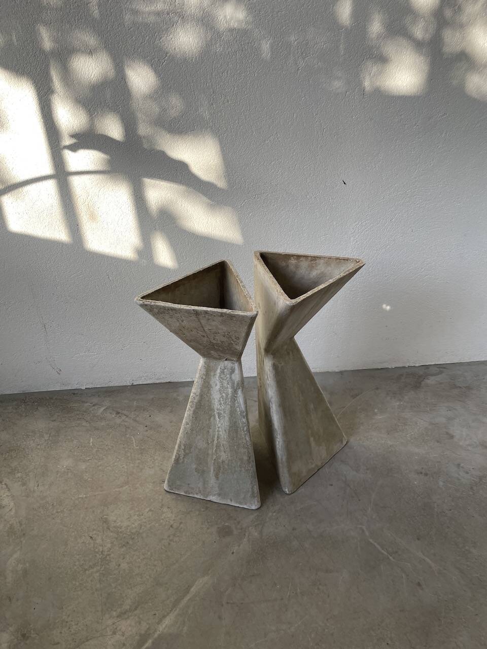 Planters jardinières fibrociment triangulaires