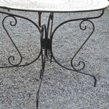 Wrought iron garden table