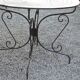 Wrought iron garden table