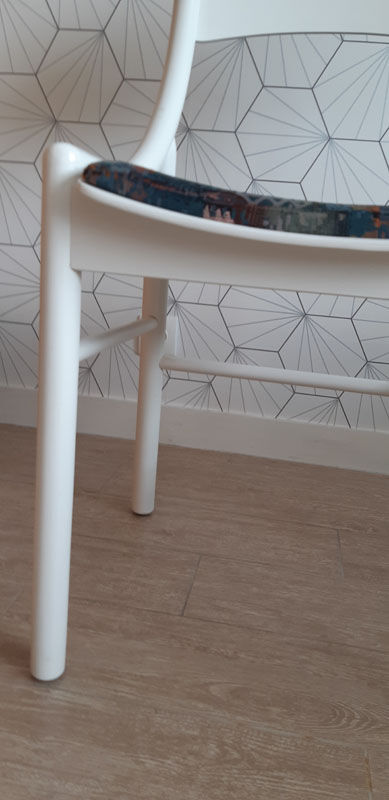 White Baumann chair.