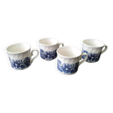 4 porcelain mug or tea cups Johnson Bros Coachings scenes