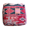 Pouf cushion of Moroccan Berber soil old vintage boujad