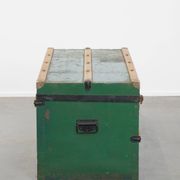 Large Antique Travel Trunk / Coffee Table from the Early 1900s with Handles