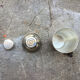 Antique shaker in silver metal hallmarked Art Deco style
