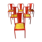 6 Tolix T4 chairs