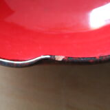 2 red glazed terracotta dishes