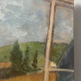 “Veranda du Midi” oil on canvas signed Helme