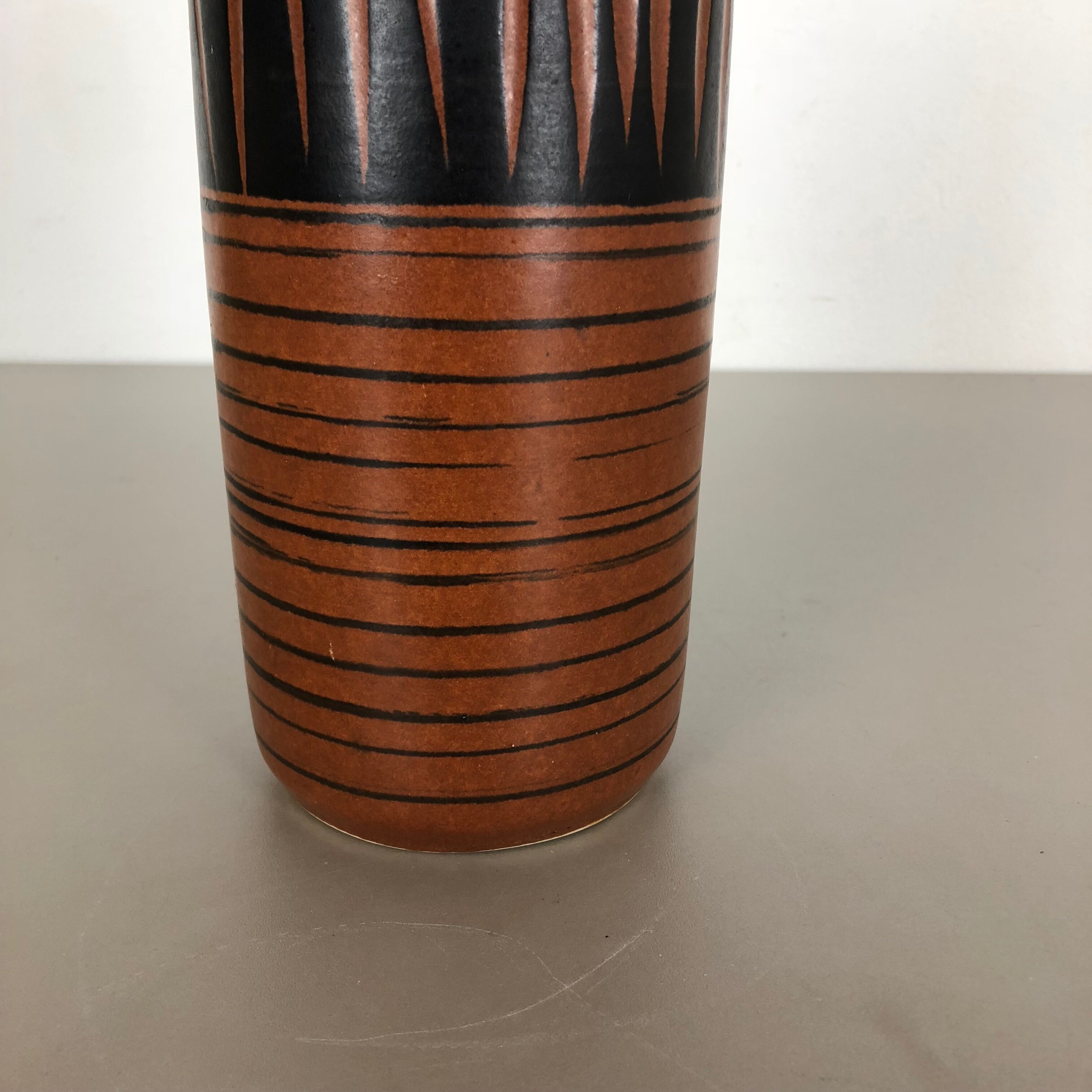Pottery Fat Lava vase made by Scheurich, Germany, 1970s