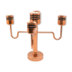 Copper five-arm candlestick Denmark 1960s