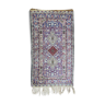 Small vintage carpet in wool woven hands oriental décor 132/75.5 cm