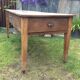 Farm table in cherry tree of the country of Redon with spindle feet.
