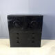 Black brutalist bar cabinet, 1970s