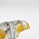 Murano Bowl Archimede Seguso Bullicante Crystal & Fritté Gold 1950