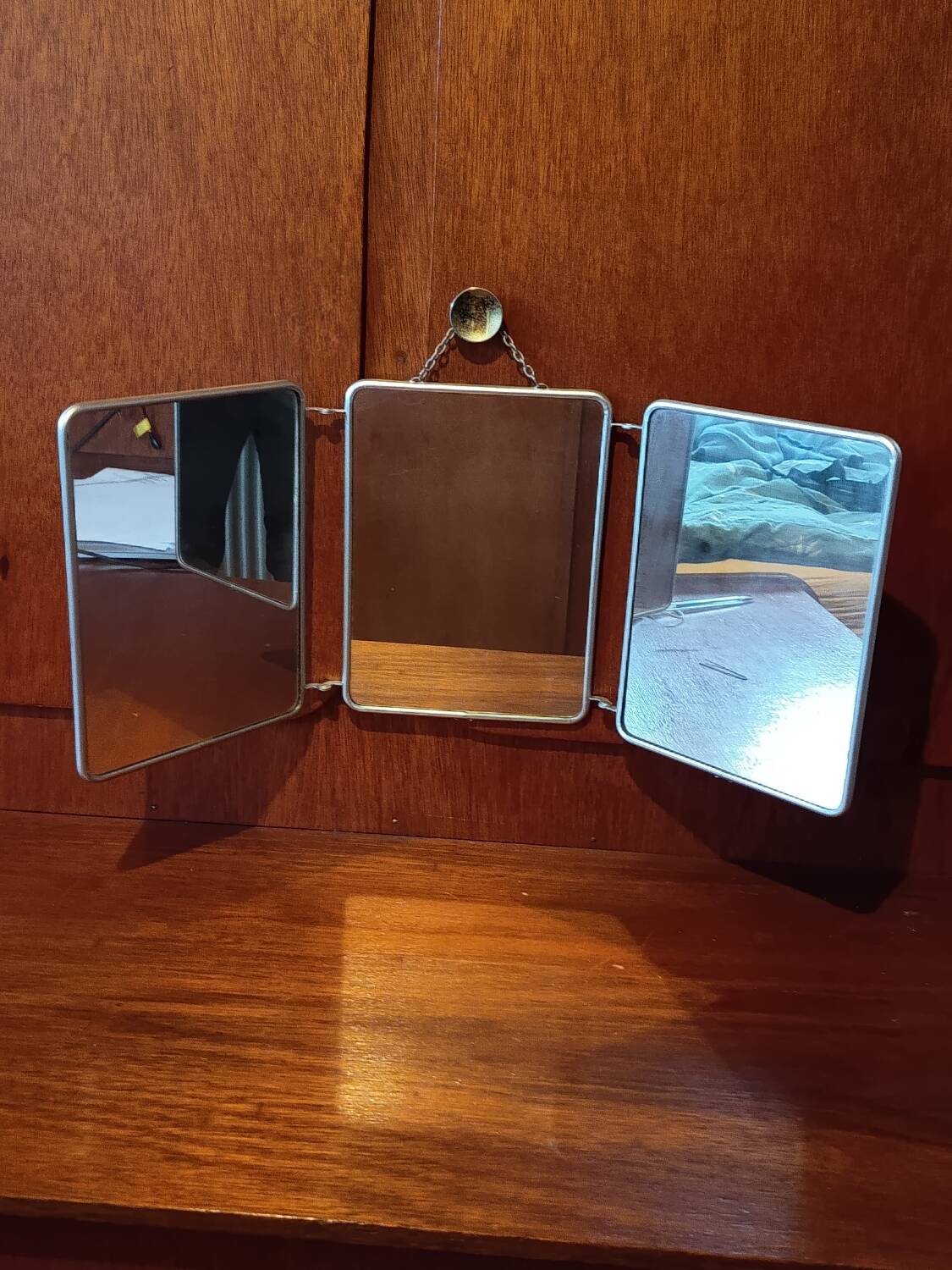 Barber mirror triptych