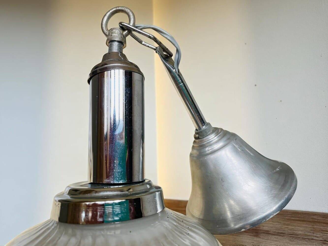 White opaline glass pendant light