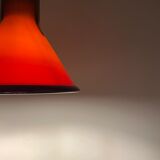 Pair of MINI glass purple pendants by P&T by Michael Bang for Holmegaard 1970