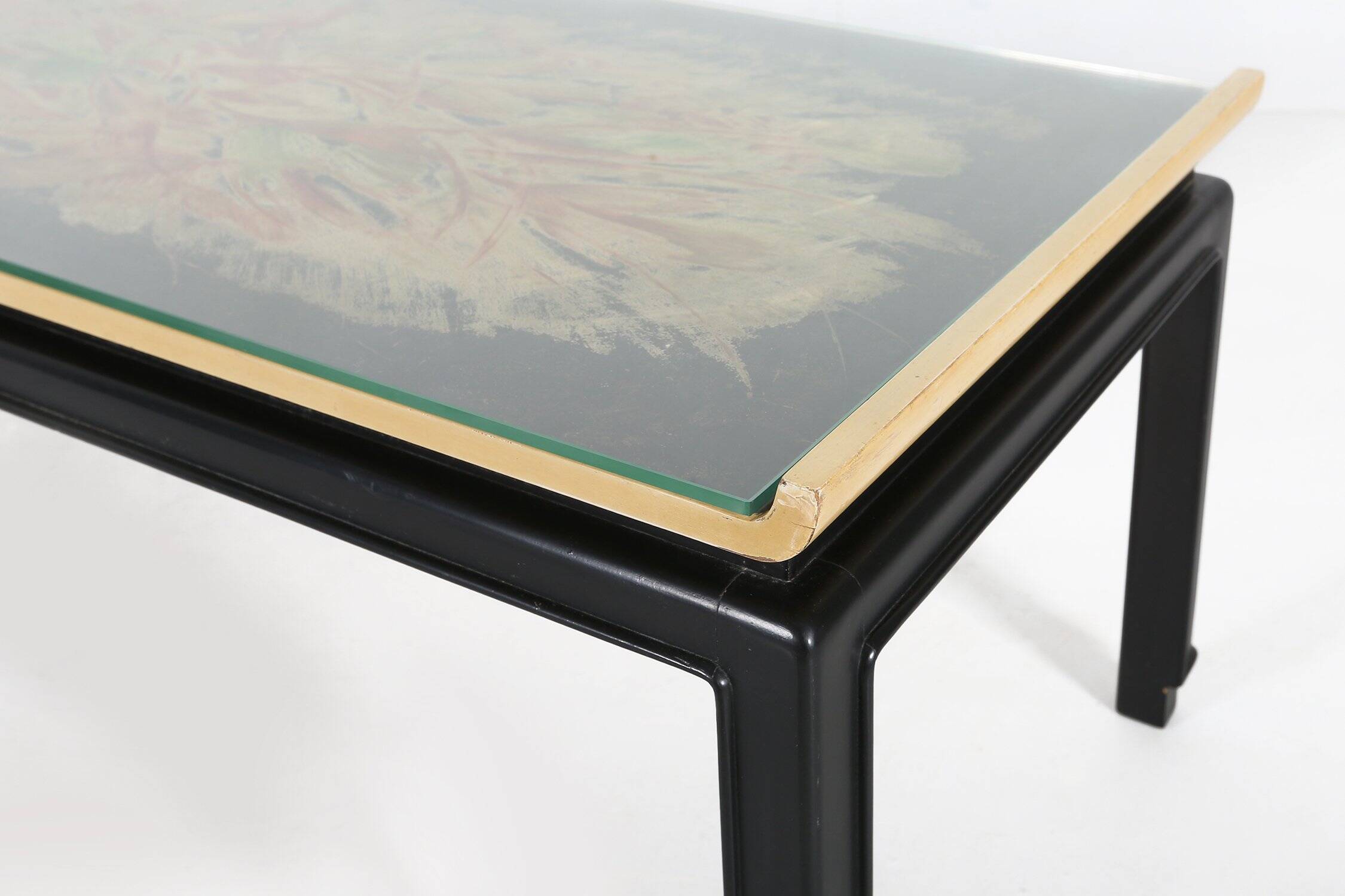 Vintage Belgian Painted Coffee Table by De Coene Frères, 1950s