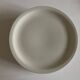 Set of 7 Scandinavian modernist flat plates in ivory earthenware