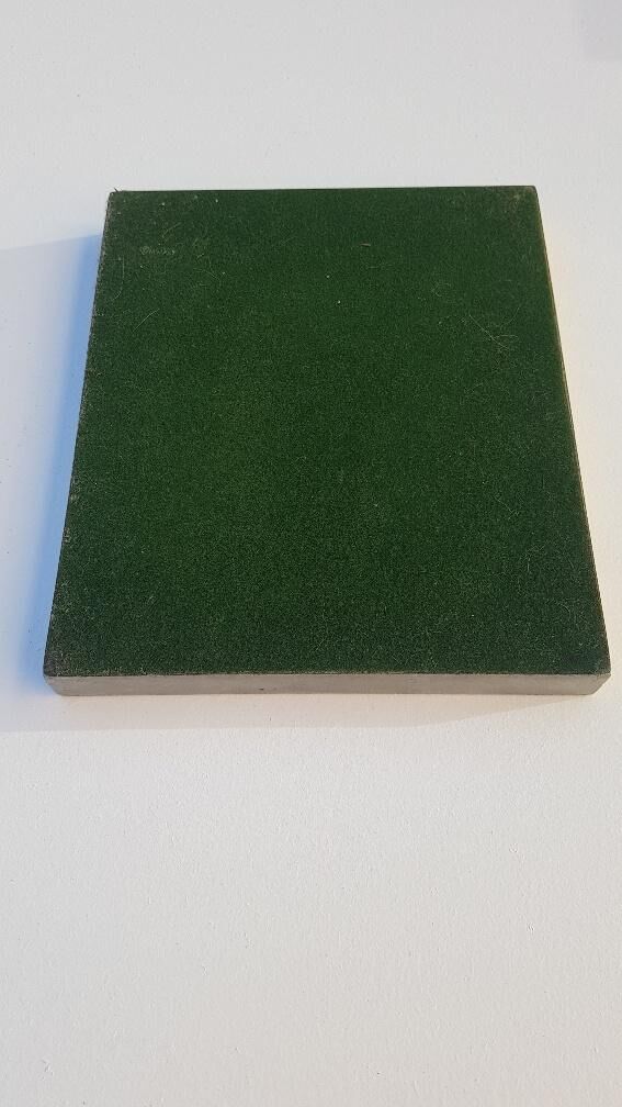 Trinket bowl hand print in 1970s aluminum