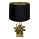 Bronze and brass lily pad lamp attributed to Maison Charles. Circa 1970.