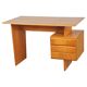 Mid-Century Modern Writing Desk in Oak by B. Landsman, Czech, 1950s