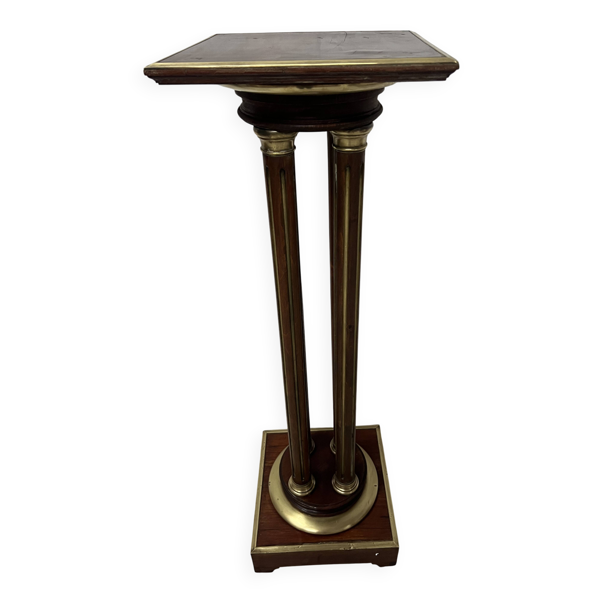 Napoleon III style mahogany display column, 20th century