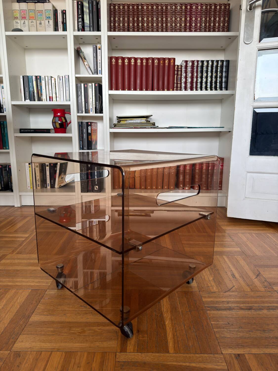 Smoked Plexiglas coffee table